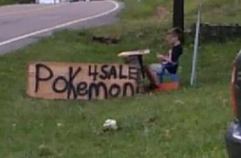 8 year old boy sells Pokeman cards to pay vet bill