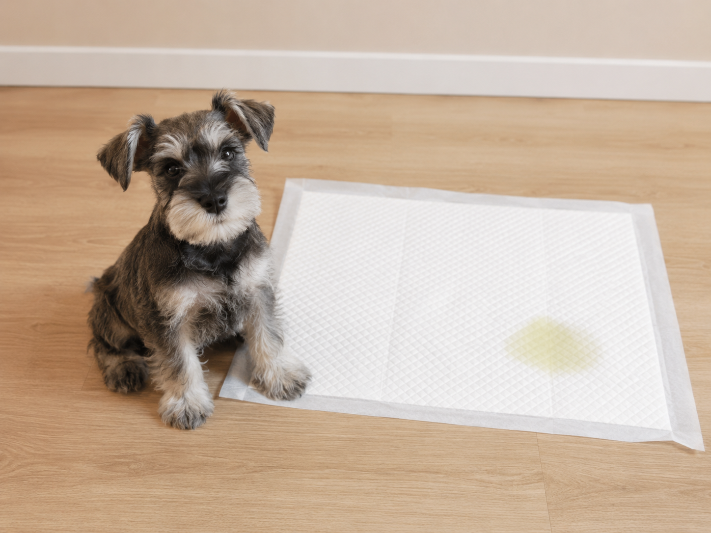 puppy potty training might include a pad like this one