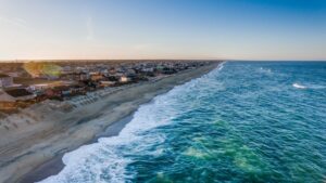 aerial viewof the Outer Banks