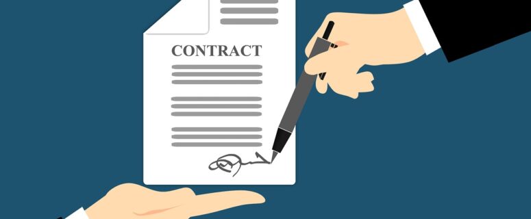 ccartoon of a legal contract