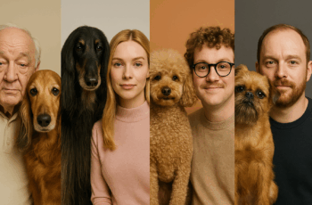 4People with their look-a-like dogs