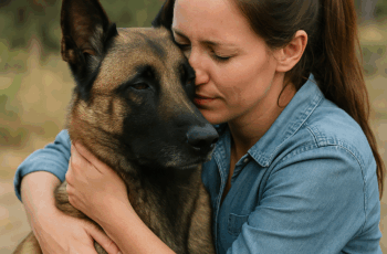 Eva, a brave Belgian Malinois, risked her life to save her owner from a mountain lion attack.