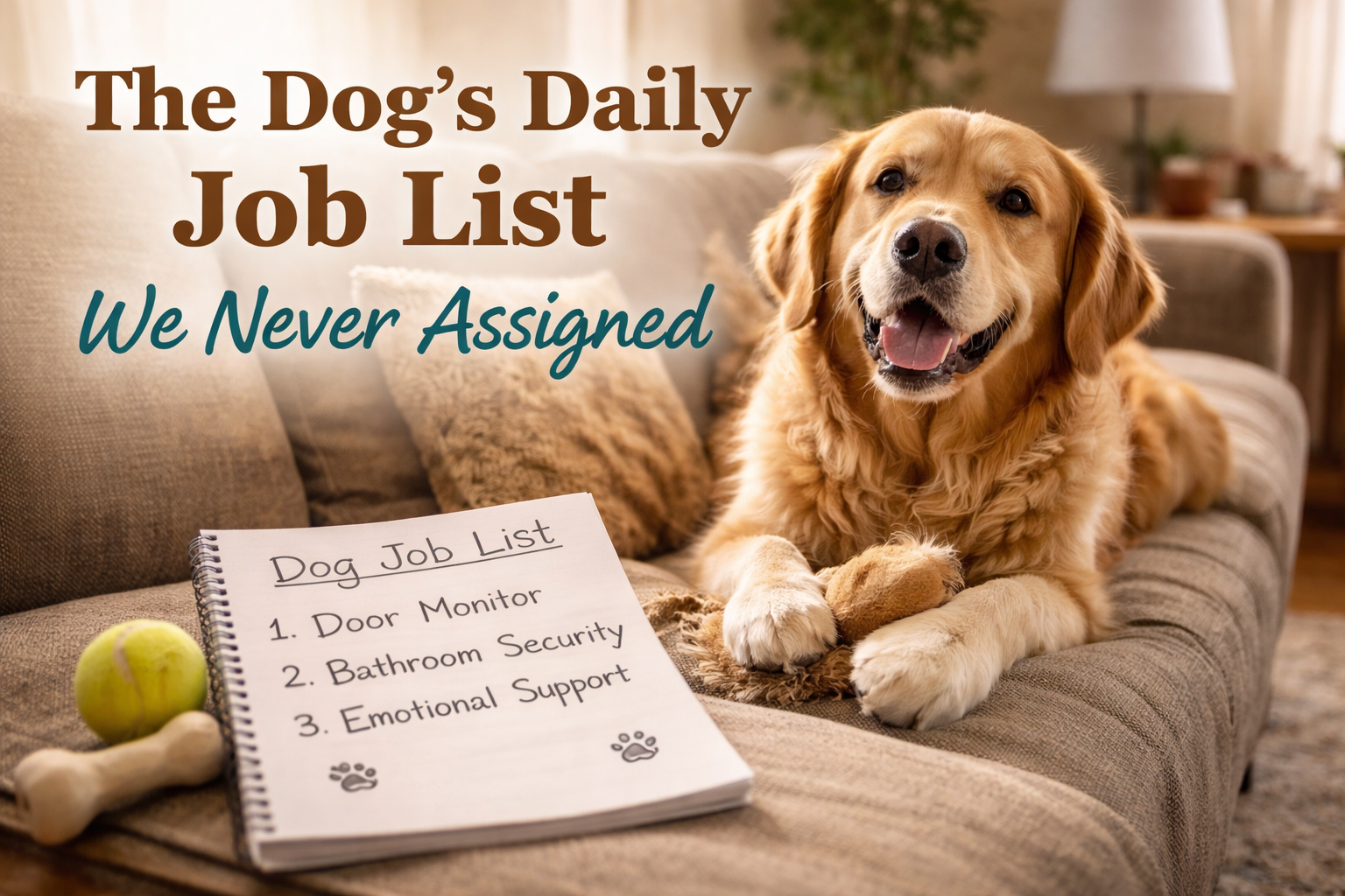 Dog Job List: The Unofficial Roles Dogs Take at Home | Happy Mutt