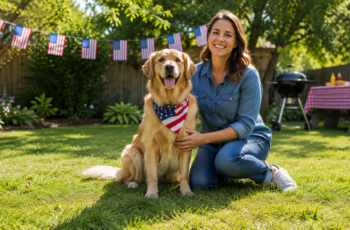 Memorial Day safety tips for dogs at a backyard gathering