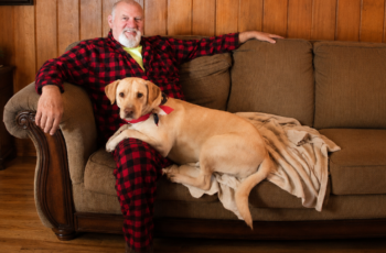 e of the signs your dog loves you the best is them sitting on the couch with you as you see in the image