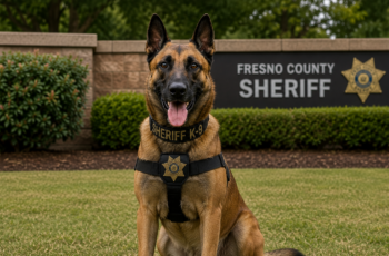 K-9 Santi, whose death showed the danger of illegal fireworks and dogs